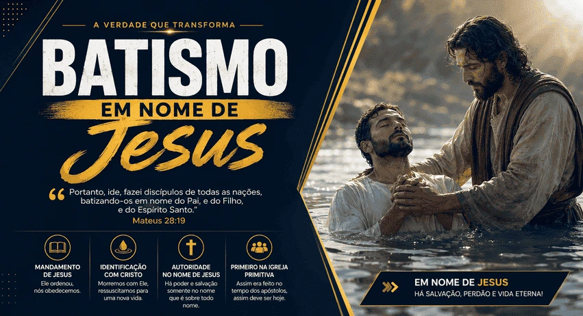 O BATISMO EM NOME DE JESUS